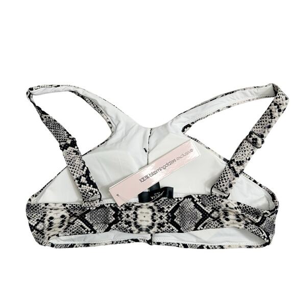 AQUA Swim Snake Print Halter Bikini Top - Picture 3 of 4